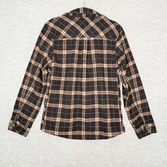 Goodfellow Plaid Shacket Men’s Size Small Plaid Jacket Shirt Gray Brown Grandpa - Picture 6 of 6